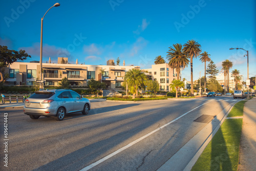 Amazing City Street View, Los Angeles, Santa Monica, California, USA © Maksym