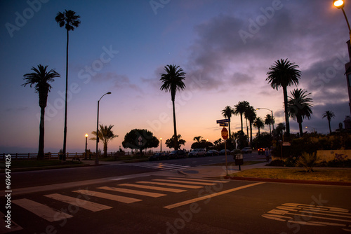 Amazing City Street View, Los Angeles, Santa Monica, California, USA photo