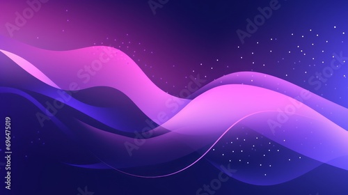 japanese wave colorated illustration on purple background with space for your text