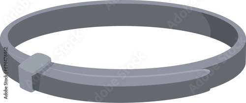 New model flea collar icon cartoon vector. Tail health. Animal home travel