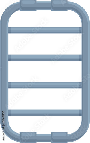 Modern towel dryer icon cartoon vector. Beach heat. Metal radiator