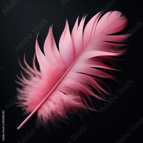 feather isolated on simple background 