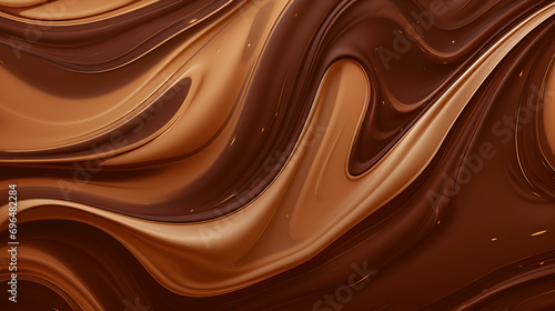 Chocolate swirl background. Abstract chocolate texture