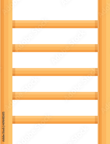 Orange towel dryer icon cartoon vector. Water metal coil. Steel heater