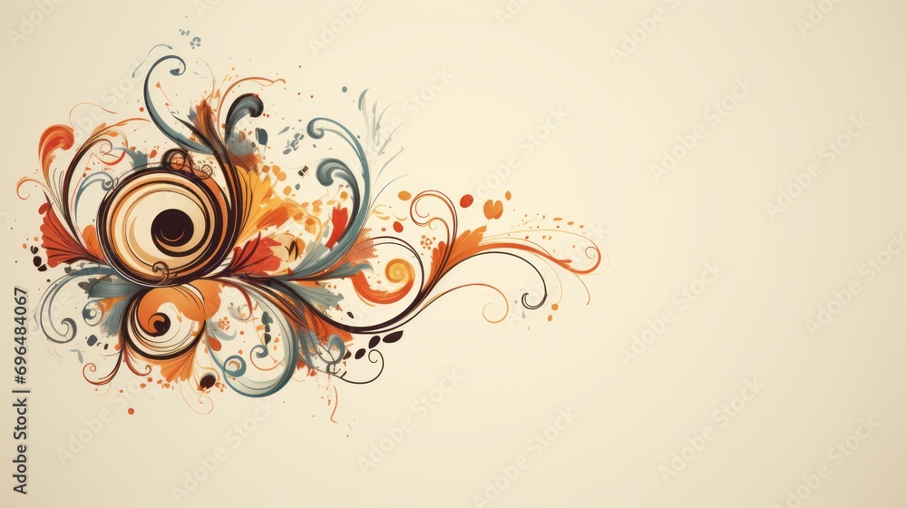 abstract beige background in swirls and flourishes, stylized floral decorations style with space for text abstract beige background in swirls and flourishes, stylized floral decorations style with space for text