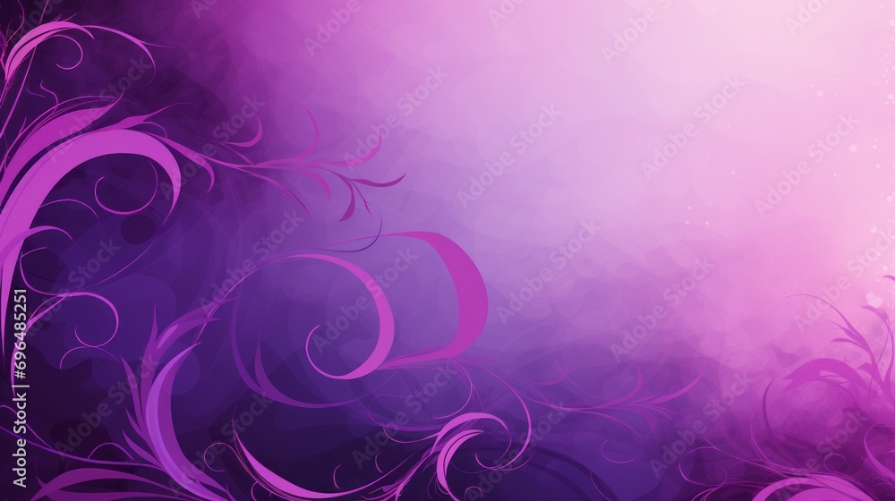 purple floral background in swirls and flourishesstyle art with space for you text and graphics