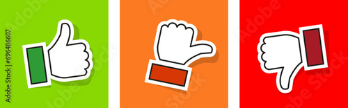 Thumbs stickers