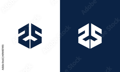 letter ps monogram logo design vector