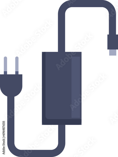 Gaming laptop charger icon cartoon vector. Console toy. Game computer