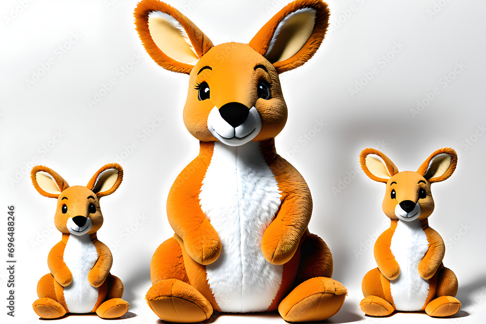 stuffed animal kangaroo toy. Children's soft toy animals