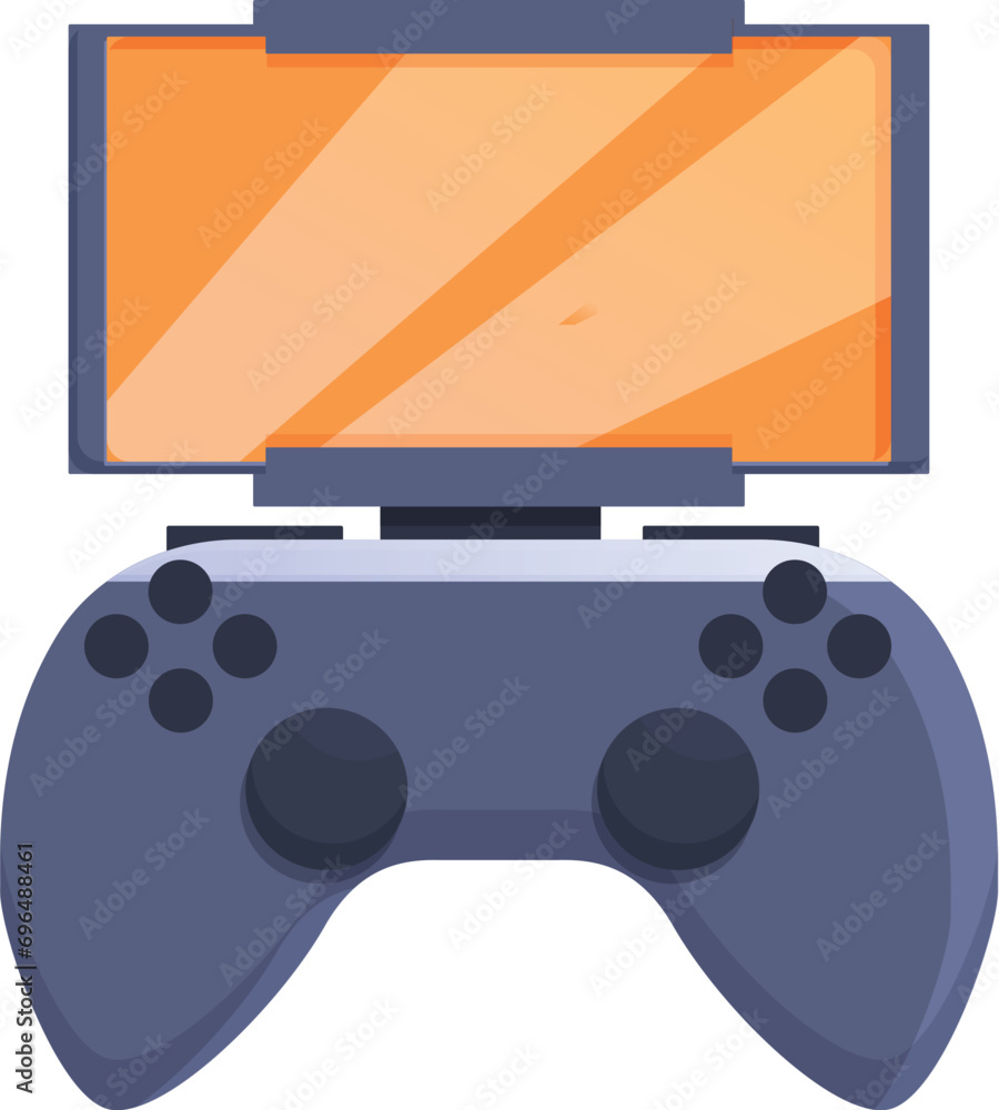 Control joystick panel icon cartoon vector. Monitor device. Console gamer Control joystick panel icon cartoon vector. Monitor device. Console gamer