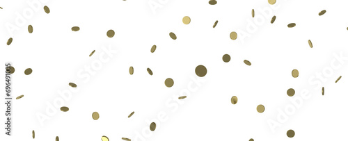 Radiant Festivity  Spectacular 3D Illustration Showcasing Radiating Gold Confetti