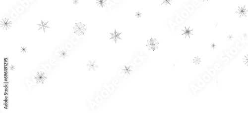 Snowflakes - Winter christmas sky with falling snow