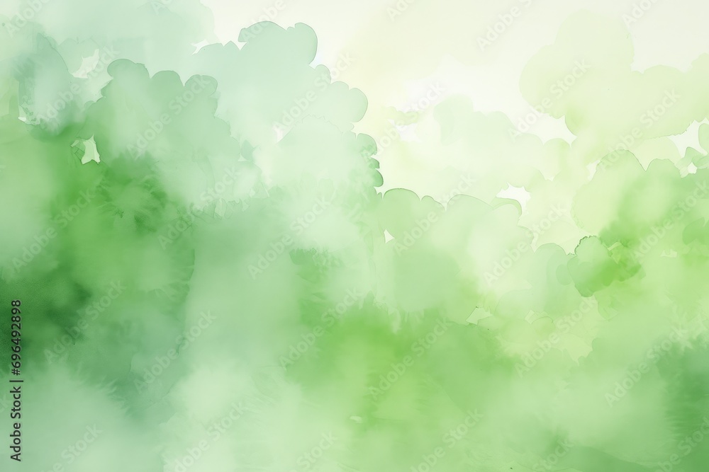 Abstract watercolor background. Digital art painting. Colorful texture, Abstract green watercolor background, AI Generated
