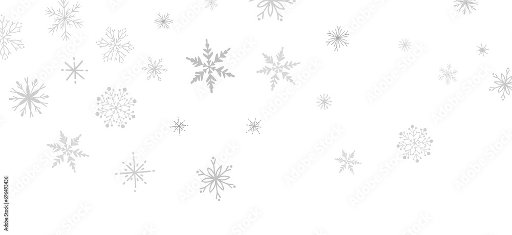 Festive Snow Drift: Captivating 3D Illustration of Descending Christmas Snowflakes Festive Snow Drift: Captivating 3D Illustration of Descending Christmas Snowflakes