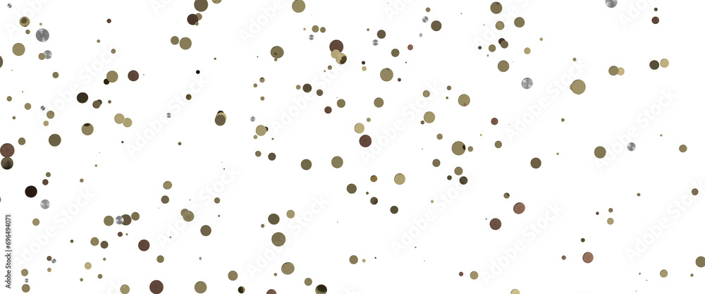 Fototapeta premium Sprinkle of Success: Spectacular 3D Illustration Showcasing Cascading gold Confetti