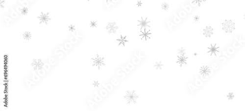 Winter Flurry  Mesmeric 3D Illustration Depicting Descending Festive Snowflakes