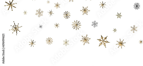 Magical Snow Cascade  Mind-Blowing 3D Illustration of Falling Christmas Snowflakes
