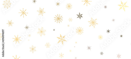 Wallpaper Mural Magical Snow Cascade: Mind-Blowing 3D Illustration of Falling Christmas Snowflakes Torontodigital.ca