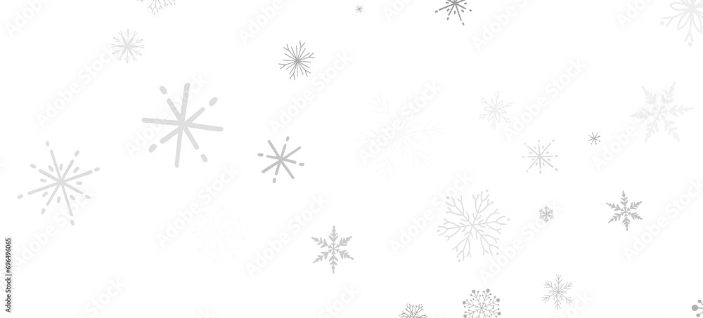Winter Flurry: Mesmeric 3D Illustration Depicting Descending Festive Snowflakes Winter Flurry: Mesmeric 3D Illustration Depicting Descending Festive Snowflakes