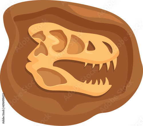 Stone evolution dinosaur icon cartoon vector. Science clay. Soil mud layer