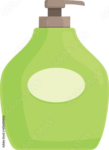 Green soap dispenser icon cartoon vector. Water bar. Spa pump liquid