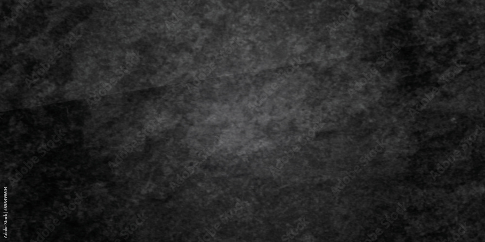 Abstract dark black and stone grungy wall backdrop background. Blank black concrete texture surface background. dark texture chalk board and black board background.