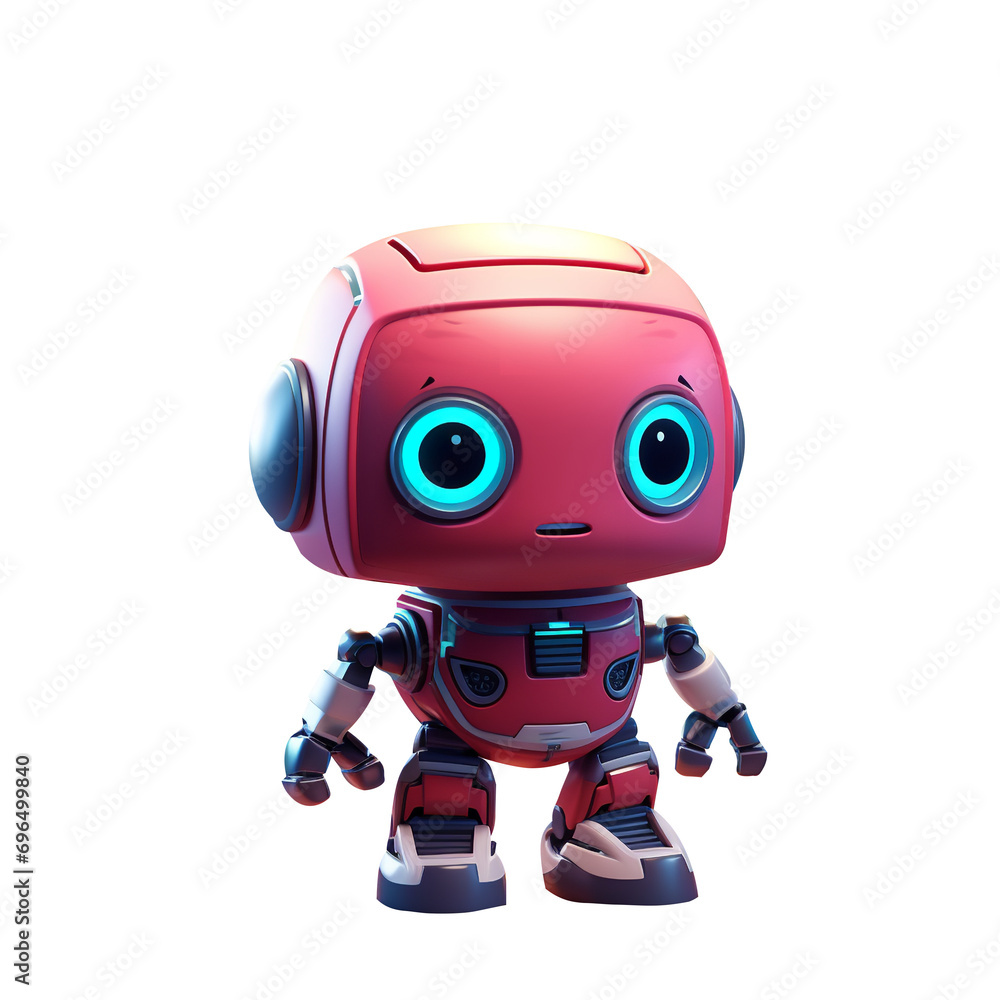 Magnificent robot isolated on transparent background Magnificent robot isolated on transparent background