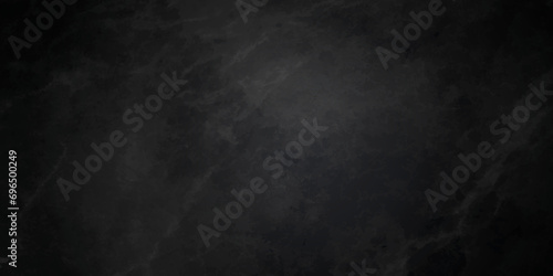 Abstract dark black and stone grungy wall backdrop background. Blank black concrete texture surface background. dark texture chalk board and black board background. photo