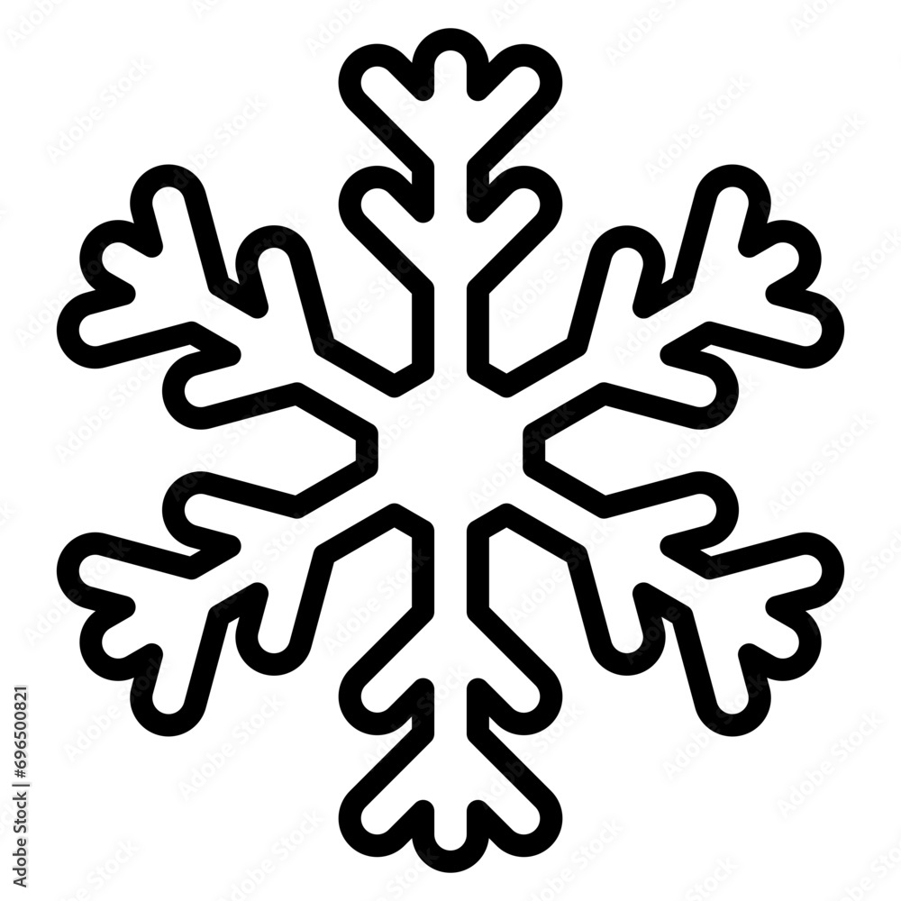 Snowflake Crystal Icon Element For Design Snowflake Crystal Icon Element For Design