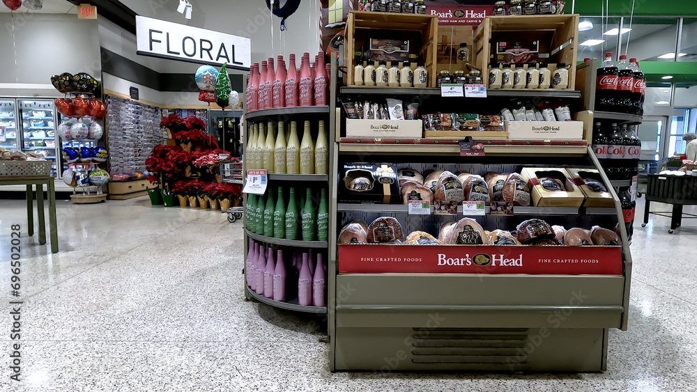 Publix grocery store Boars Head display case StockFoto Adobe Stock