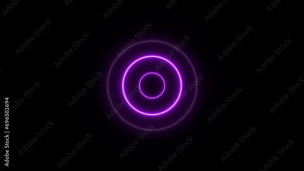 Abstract glowing neon radio waves and seamless loop line animation background Abstract glowing neon radio waves and seamless loop line animation background