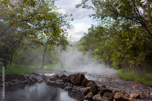 Hot Springs near Pai Town, Mae Hong Son province. Huai Nam Dang National Park. photo