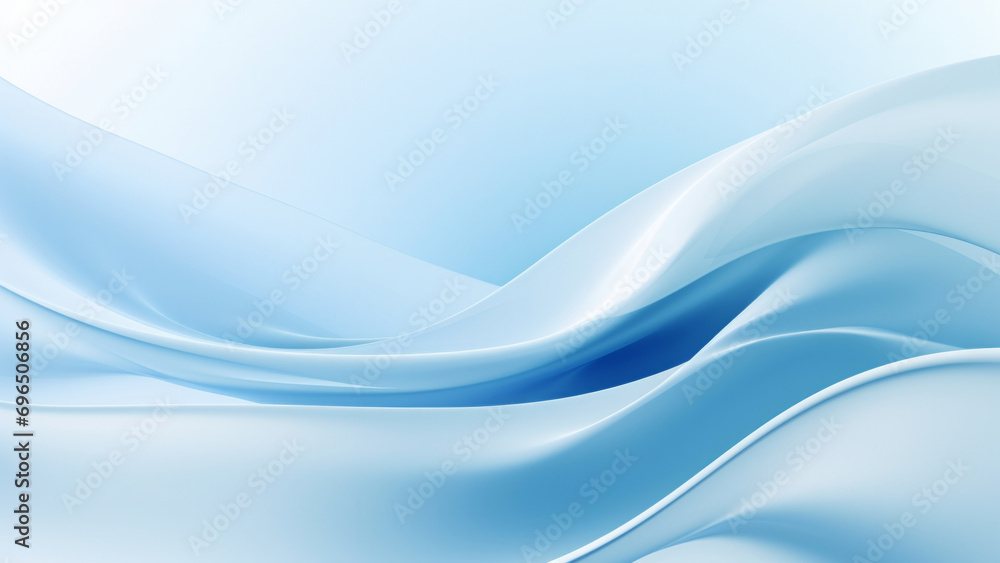 Abstract delicate sky blue waves design with smooth curves and soft shadows on clean modern background. Fluid gradient motion of dynamic lines on minimal backdrop Abstract delicate sky blue waves design with smooth curves and soft shadows on clean modern background. Fluid gradient motion of dynamic lines on minimal backdrop