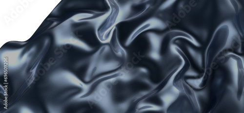 Ebb and Flow: Abstract 3D Blue Wave Illustration Symbolizing Balance and Change