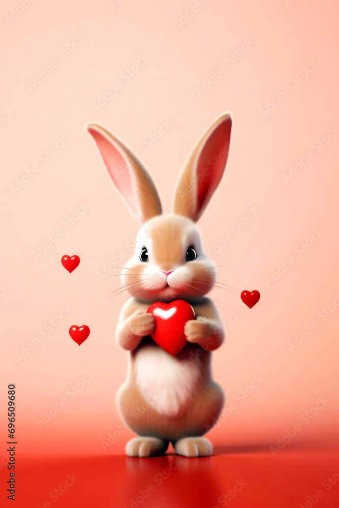 Cute rabbit, Valentine21