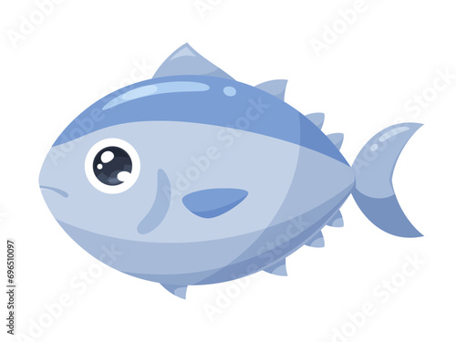 かわいいマグロのイラスト