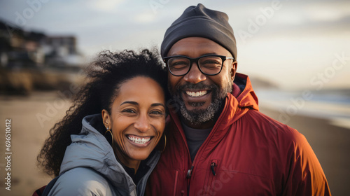 Portrait of young 35s just married couple in love posing photo shooting , concept of capture happy moment, harmonic relationships, care and sincere feelings. photo