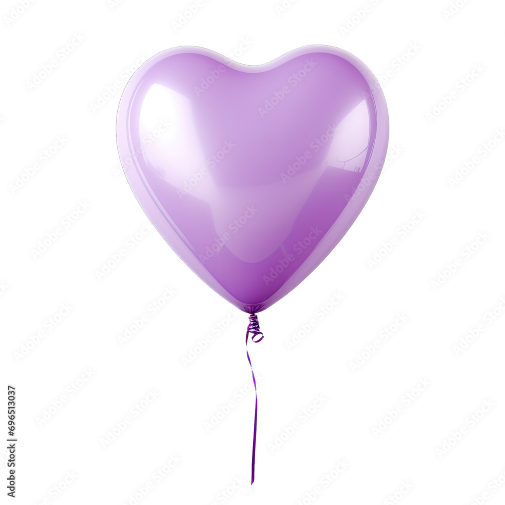 heart shape balloons on a transparent background heart shape