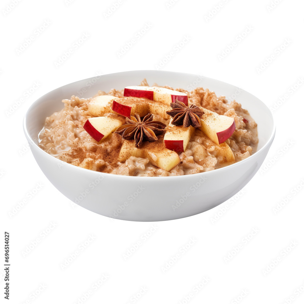 So Yummy Oatmeal with hazelnut isolated on transparent background So Yummy Oatmeal with hazelnut isolated on transparent background
