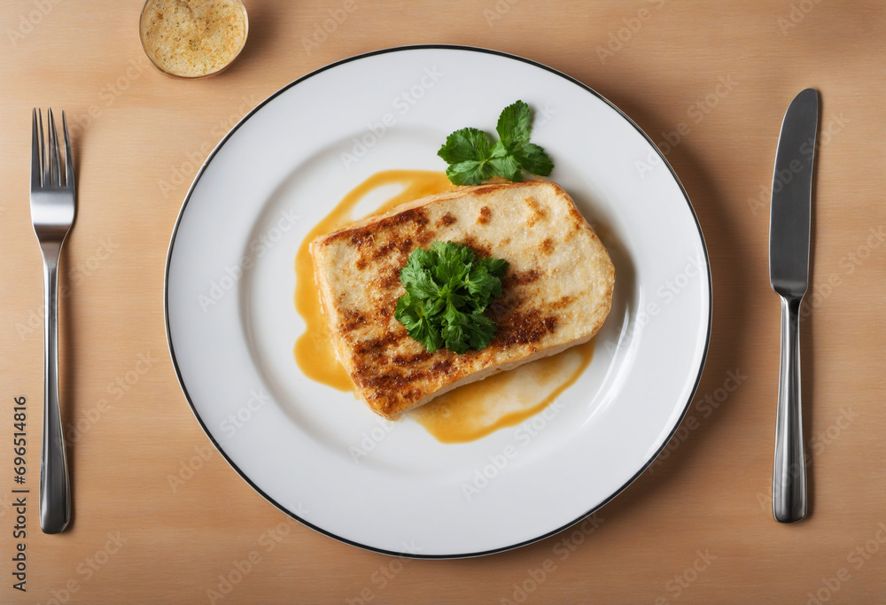 Overhead Shot of a Dinner Plate Overhead Shot of a Dinner Plate