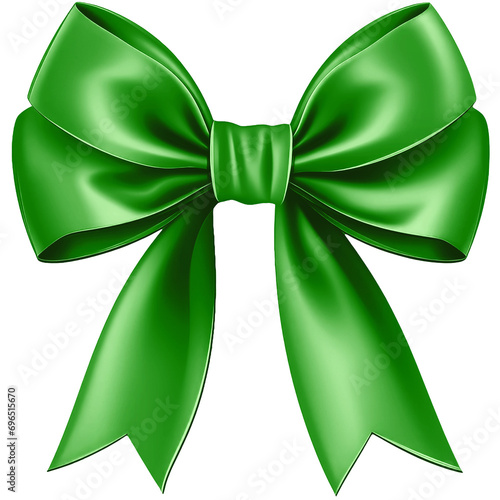 Green ribbon bow bowknot for decoration bow tie