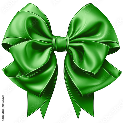 Green ribbon bow bowknot for decoration bow tie