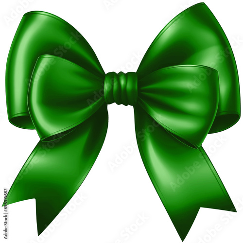 Green ribbon bow bowknot for decoration bow tie