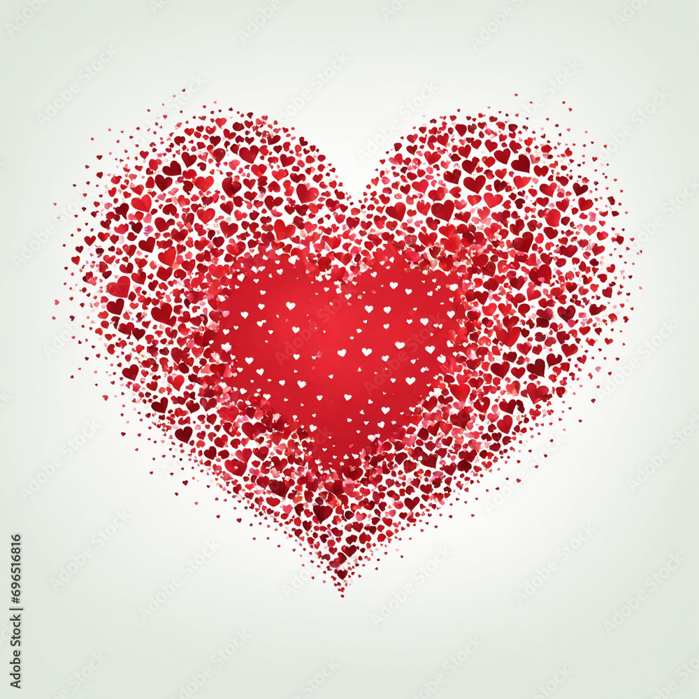 Lovely Heart Symbol Vector Graphic Design for Decoration