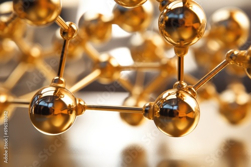The Intricate Details Of A Gold Molecule Up Close