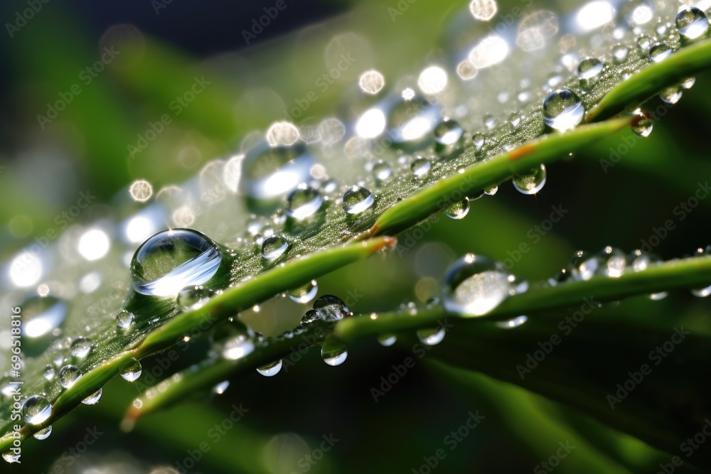 Capturing The Essence Of New Year's Morning: Macro View Of Morning Dew On Day One Of The Year Capturing The Essence Of New Year's Morning: Macro View Of Morning Dew On Day One Of The Year