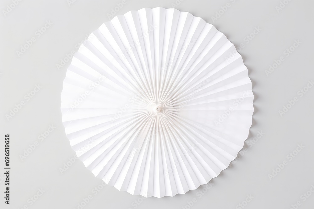 White Fan Isolated On Blank Background For Party Use White Fan Isolated On Blank Background For Party Use