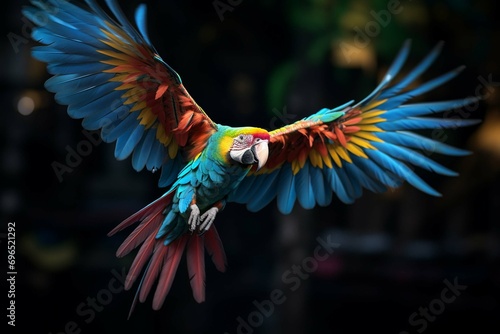 blue and yellow macaw © Haseeb