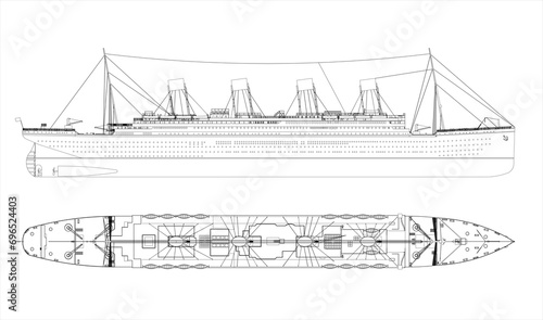 Obraz na plátně British transatlantic steamer